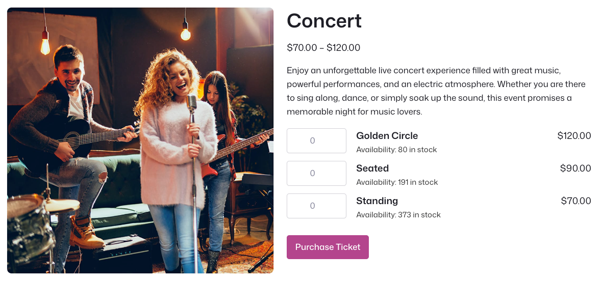 Concerts & Shows 1 concert
