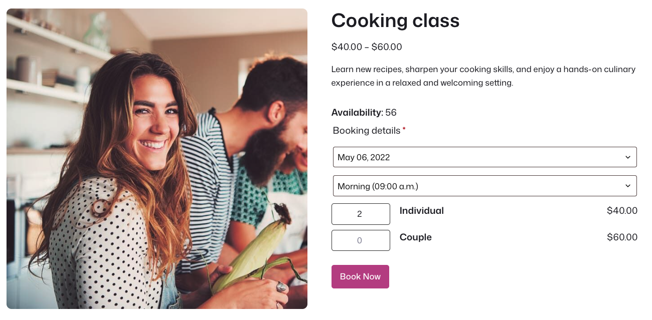 Courses, Classes & Training 1 cooking class