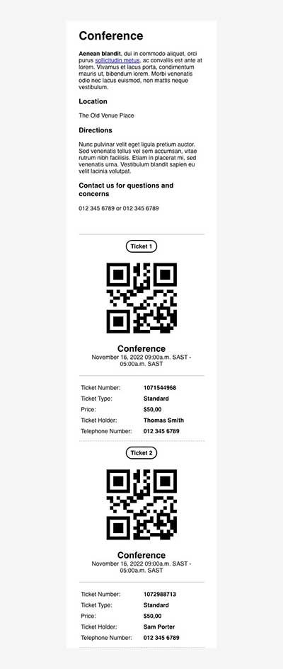 FooEvents Ticket Themes 6 image 3