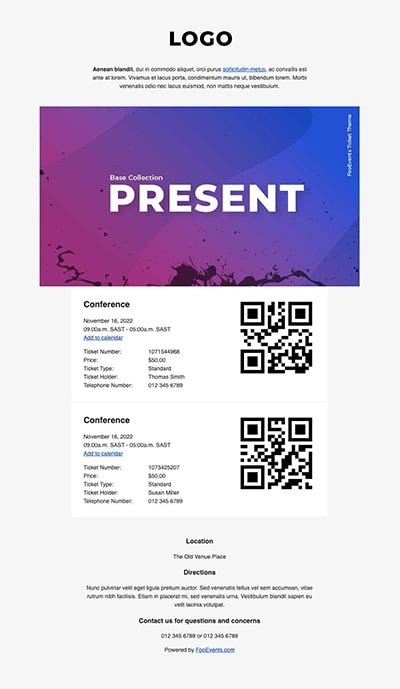 FooEvents Ticket Themes 4 image 9