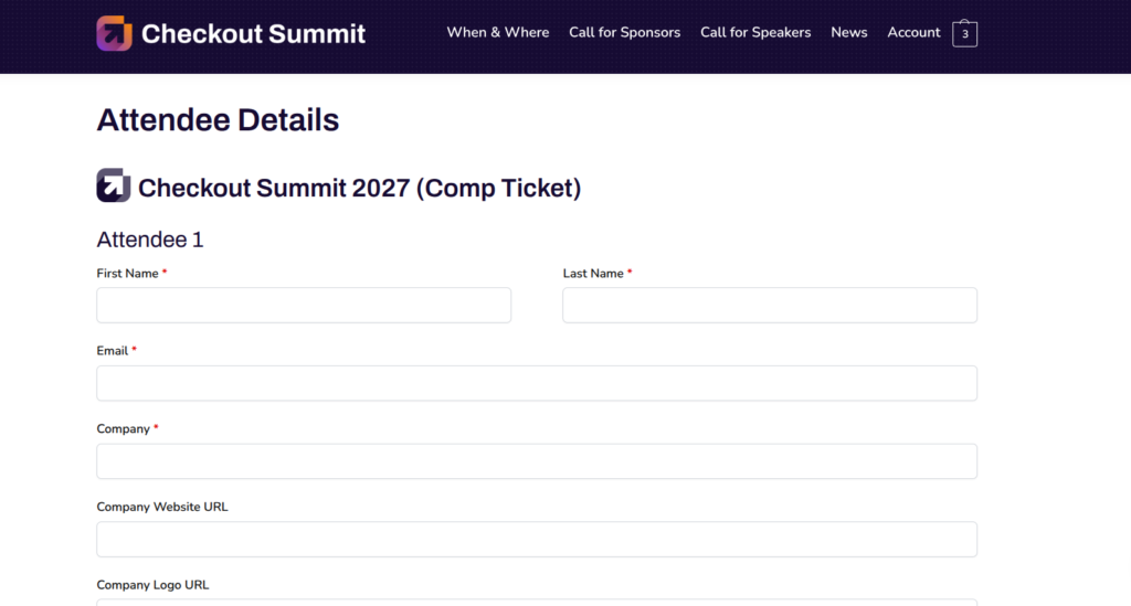 checkout summit attendee details